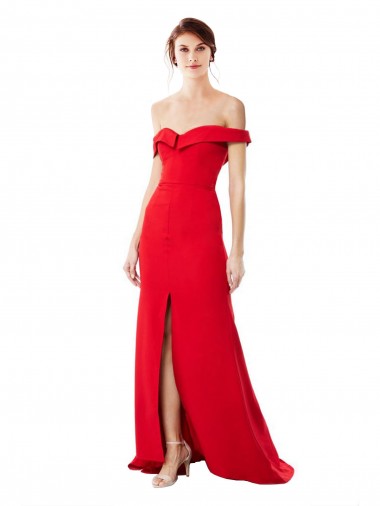 Purchase Stretch Crepe A-Line Long Sleeveless Evening Gown