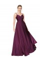 Purchase Stretch Crepe A-Line Long Sleeveless V-Back Formal Evening Dress