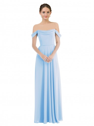 Purchase Soft Chiffon A-Line Long Sleeveless Formal Evening Dress