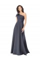 Purchase Satin A-Line Long Sleeveless Formal Evening Gown