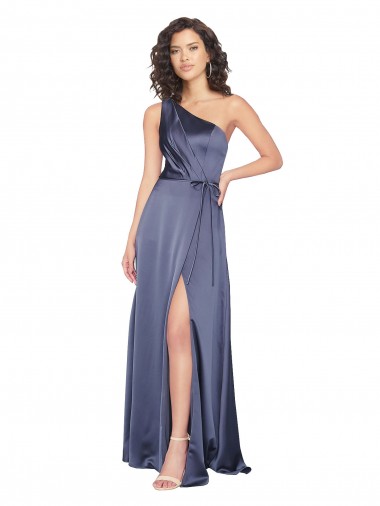 Purchase Silky Satin Long A-Line Sleeveless Formal Evening Dress