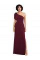 Purchase Soft Chiffon A-Line Long Sleeveless Skirt Slit Evening Dresses