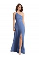 Purchase Soft Chiffon A-Line Long Sleeveless Flirty Slit Evening Dresses