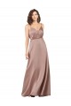 Purchase Silky Satin A-Line Long Sleeveless Formal Evening Dress