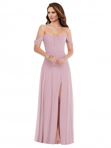 Purchase Soft Chiffon A-Line Long Sleeveless Black Tie Evening Dress