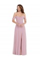 Purchase Soft Chiffon A-Line Long Sleeveless Black Tie Evening Dress