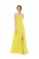 Purchase Soft Chiffon A-Line Long Sleeveless Semi Formal Evening Dress
