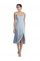 Purchase Stretch Crepe A-Line Midi Length Sleeveless Evening Dress