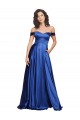 Purchase Stretch Satin A-Line Sweep Train Sleeveless Formal Evening Dress