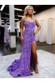 Purchase Velvet Sequin A-Line Court Train Sleeveless Evening Dress
