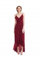 Purchase Soft Chiffon A-Line Long Sleeveless Low Back High Low Evening Dress