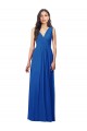 Purchase Soft Chiffon A-Line Long Sleeveless V-Back Semi Formal Evening Dress