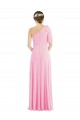 Purchase Soft Chiffon Trumpet Long Sleeveless Barely Pink Evening Dresses