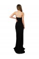 Purchase Stretch Crepe Column Long Sleeveless Low Back Formal Evening Dress