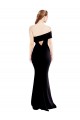 Purchase Stretch Crepe Mermaid Long Sleeveless Keyhole Back Prom Dresses