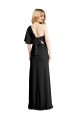Purchase Stretch Crepe Sheath Long Flutter Sleeves Formal Evening Dress