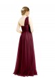 Purchase Tulle A-Line Long Sleeveless Burgundy Evening Dresses