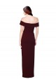 Purchase Stretch Crepe Mermaid Long Sleeveless Off the Shoulder Low Back Prom Dresses