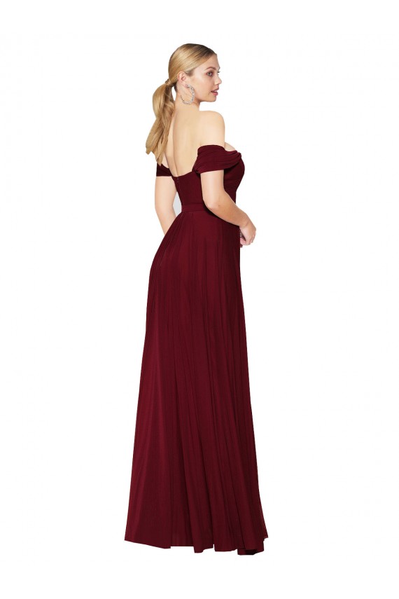 Purchase Soft Chiffon Mermaid Long Sleeveless Formal Dress