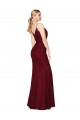 Purchase Soft Chiffon Mermaid Long Sleeveless V-Back Side Slit Prom Dresses