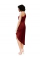 Purchase Stretch Satin Sheath Sheath Sleeveless Burgundy Black Tie Evening Dress