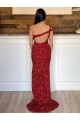 Purchase Velvet Sequin Sheath Sweep Train Sleeveless Long Prom Dress