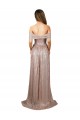 Purchase Sequin A-Line Long Sleeveless High Slit Prom Dresses
