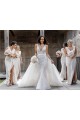 Purchase Soft Chiffon A-Line Long Sleeveless Low Back Evening Dress