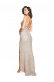 Purchase Sequin & Sparkling Sequin Mermaid Long Sleeveless Criss Cross Open Back Black Tie Evening Dress
