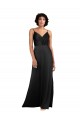Purchase Silky Satin Column Long Sleeveless Formal Evening Dress