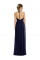Purchase Soft Chiffon Long Sleeveless Open Back Semi Formal Evening Dress