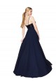 Purchase Soft Chiffon & Sequin A-Line Long Sleeveless Semi Formal Evening Dress
