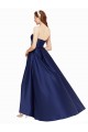 Purchase Satin A-Line Long Sleeveless Low Back High Low Evening Dress