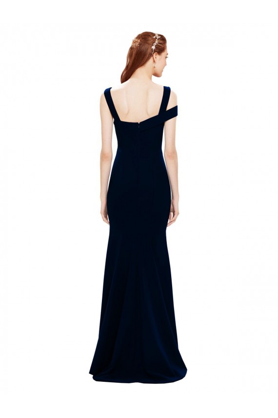 Purchase Stretch Crepe Mermaid Long Sleeveless Off the Shoulder Prom Dresses