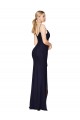 Purchase Soft Chiffon Mermaid Long Sleeveless V-Back Evening Dress