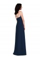 Purchase Stretch Crepe Trumpet Long Sleeveless Criss Cross Open Back Semi Formal Evening Dress