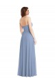 Purchase Soft Chiffon Long Sleeveless Front Slit Evening Dresses