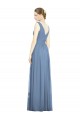 Purchase Soft Chiffon A-Line Long Sleeveless V-Neck Evening Dresses