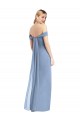Purchase Soft Chiffon Mermaid Long Sleeveless Low Back Semi Formal Evening Dress