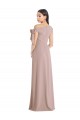 Purchase Stretch Crepe A-Line Long Sleeveless Front Slit Prom Dresses