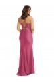 Purchase Silky Satin Mermaid Long Sleeveless Tie Back Plus Size Formal Evening Dress