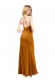 Purchase Stretch Velvet A-Line Long Sleeveless Criss Cross Open Back Formal Evening Dress