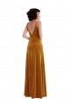 Purchase Stretch Velvet Trumpet Long Sleeveless V-Back Semi Formal Evening Dress