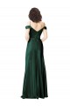 Purchase Stretch Satin A-Line Long Sleeveless V-Back Formal Evening Dress