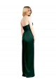 Purchase Stretch Satin A-Line Long Sleeveless Side Slit Prom Dresses