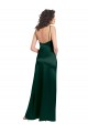 Purchase Stretch Satin A-Line Long Sleeveless Open Back Formal Evening Dress