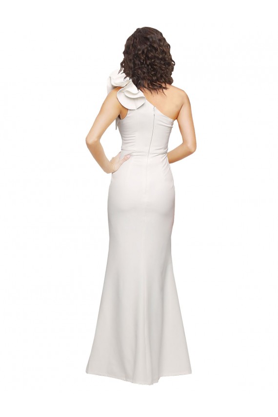 Purchase Stretch Crepe Sheath Long Sleeveless Prom Dresses