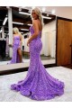 Purchase Velvet Sequin A-Line Court Train Sleeveless Evening Dress