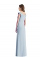 Purchase Stretch Crepe A-Line Long Sleeveless Black Tie Evening Dress