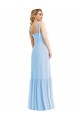 Purchase Soft Chiffon A-Line Long Sleeveless Spaghetti Straps Evening Dresses